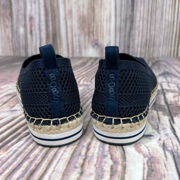 Bobs Skechers Mesh Blue Slip On Shoes - Picture 7 of 12